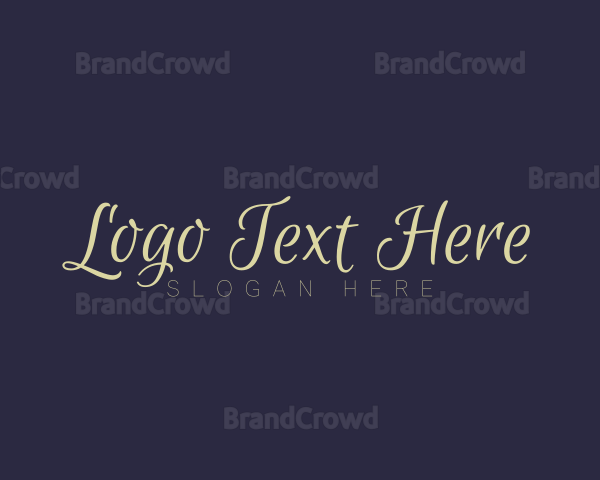 Cursive Feminine Wordmark Logo