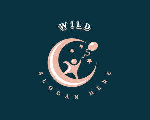 Toddler Balloon Moon Logo