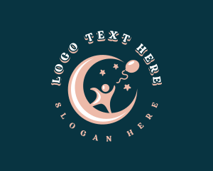 Toddler Balloon Moon Logo