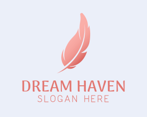 Sleep - Pink Feather Beauty Salon logo design