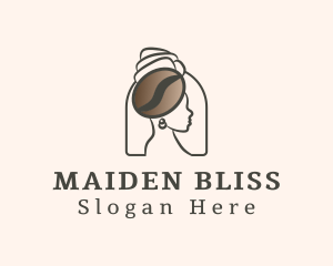 Maiden - Coffee Bean Maiden logo design