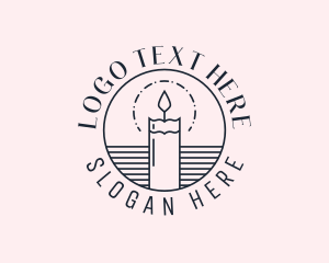 Scented - Candle Wellness Decor logo design