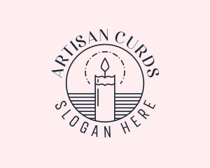 Candle Wellness Decor logo design