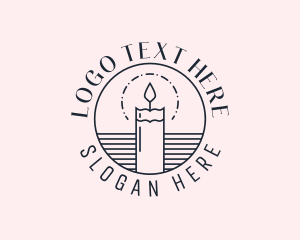 Candle Wellness Decor Logo