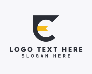 Letter C - Library Bookmark Letter C logo design