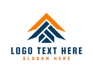 Home Builder - House Roofing Architecture logo design