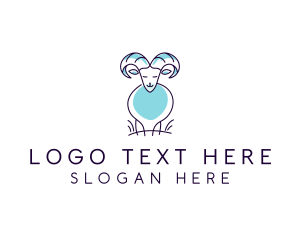 Dairy - Farm Animal Goat logo design