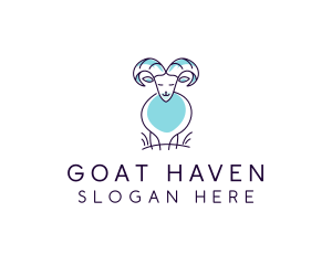 Farm Animal Goat logo design