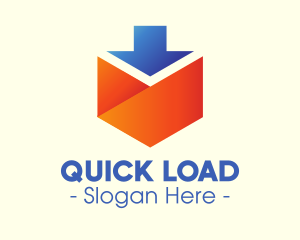 Mail Download Application logo design
