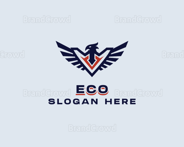 Patriotic Eagle Wing Logo