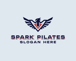 Patriotic Eagle Wing  Logo