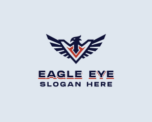 Patriotic Eagle Wing  logo design