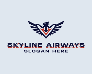 Patriotic Eagle Wing  logo design