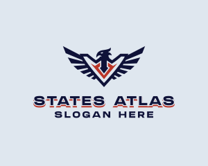 Patriotic Eagle Wing  logo design