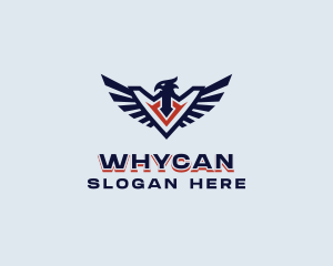 Airline - Patriotic Eagle Wing logo design