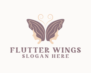 Butterfly Wings Salon logo design