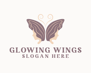 Butterfly Wings Salon logo design