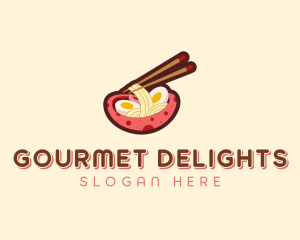 Asian Dining Noodles logo design