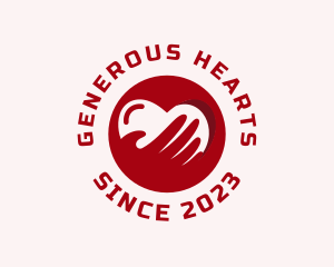 Giving - Heart Hands Foundation logo design