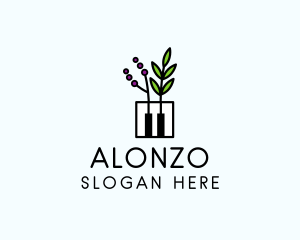 Botanical Piano Garden logo design