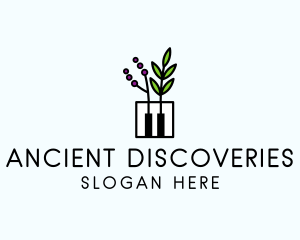 Botanical Piano Garden logo design