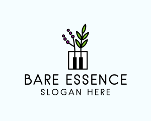 Botanical Piano Garden logo design