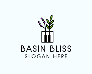 Botanical Piano Garden logo design