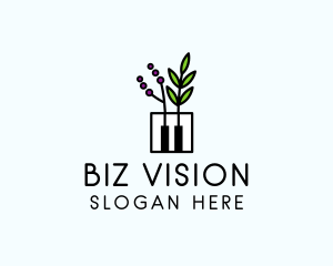 Botanical Piano Garden logo design