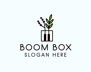 Botanical Piano Garden logo design