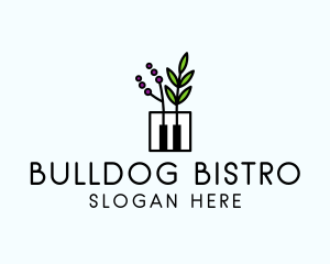 Botanical Piano Garden logo design