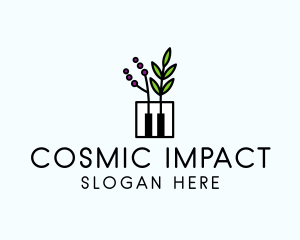 Botanical Piano Garden logo design