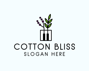 Botanical Piano Garden logo design