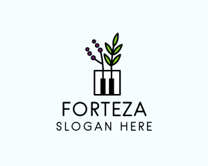 Botanical Piano Garden logo design