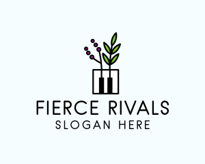 Botanical Piano Garden logo design