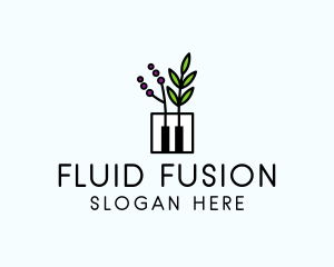 Botanical Piano Garden logo design