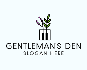 Botanical Piano Garden logo design