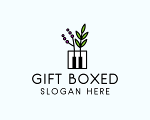 Botanical Piano Garden logo design