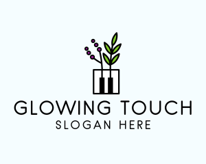 Botanical Piano Garden logo design