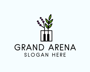 Botanical Piano Garden logo design