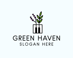 Garden - Botanical Piano Garden logo design