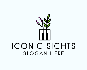 Botanical Piano Garden logo design