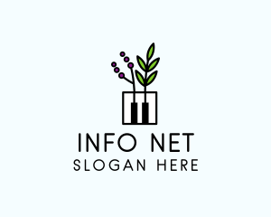 Botanical Piano Garden logo design