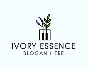 Botanical Piano Garden logo design