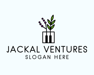 Botanical Piano Garden logo design