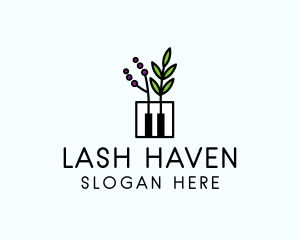 Botanical Piano Garden logo design