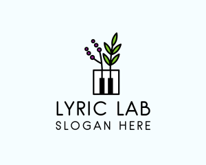 Botanical Piano Garden logo design