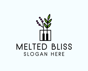 Botanical Piano Garden logo design