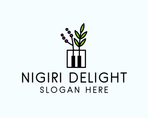 Botanical Piano Garden logo design