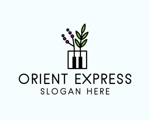 Botanical Piano Garden logo design