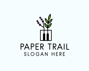 Botanical Piano Garden logo design